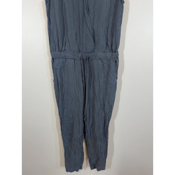Anthropologie Cloth & Stone Women's Navy Blue Sleeveless Jumpsuit Size S - Picture 6 of 10
